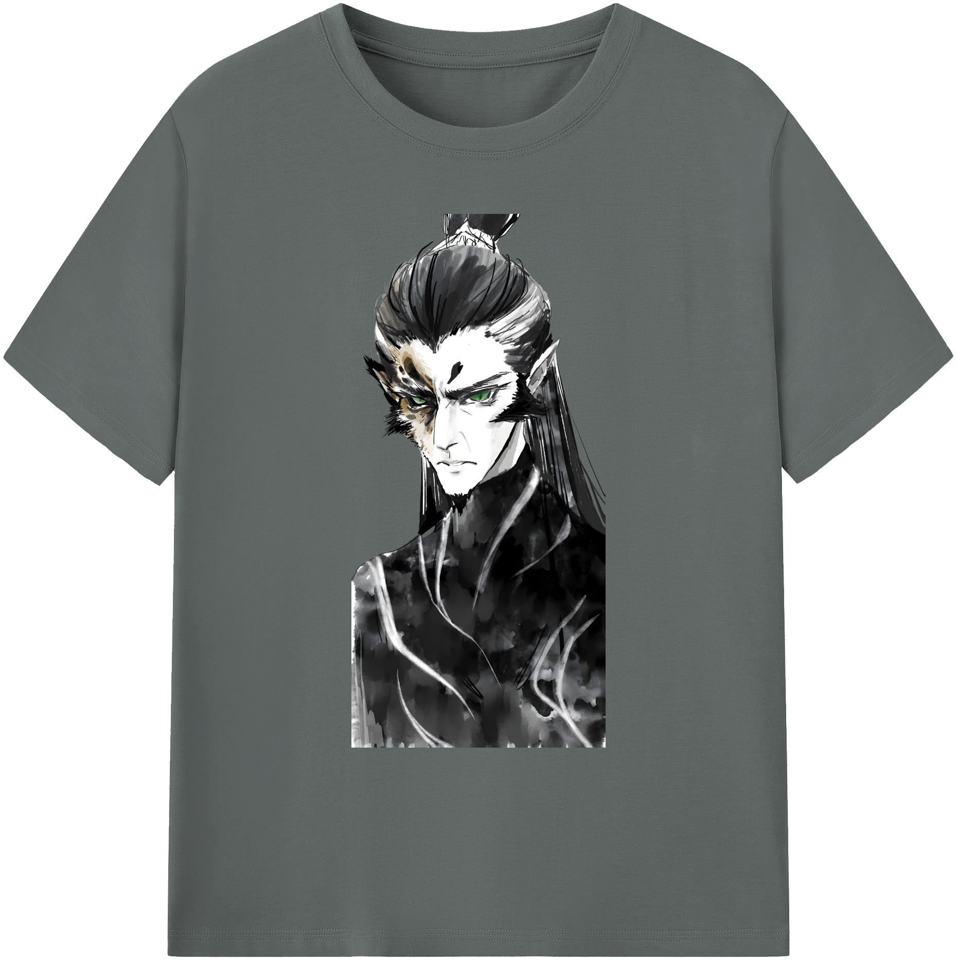 （画像用） Ne Zha 2 ナタ 魔童の大暴れ 綿100％ メンズ半袖Tシャツ｜肌触りやわらか＆通気性